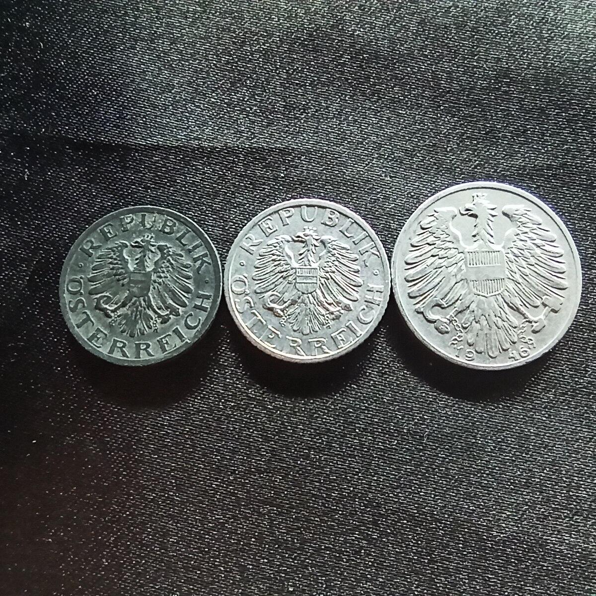 邮泉阁限时拍卖第十四场 各国硬币专场（拍卖结束后请付邮费，存留时间过长需全部邮寄） 奥地利3枚