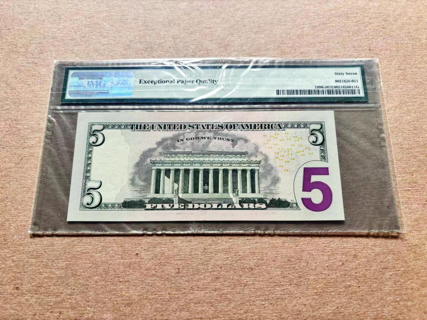 【Blue Auction】✨世界纸币精拍第536期【精】  美国 2013年5美金 PMG67EPQ 高分