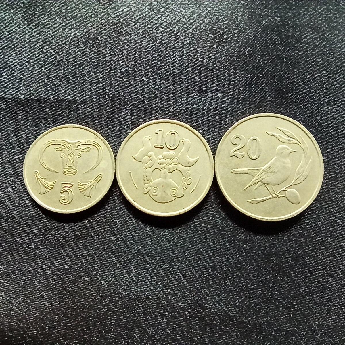 邮泉阁限时拍卖第十四场 各国硬币专场（拍卖结束后请付邮费，存留时间过长需全部邮寄） 塞浦路斯3枚