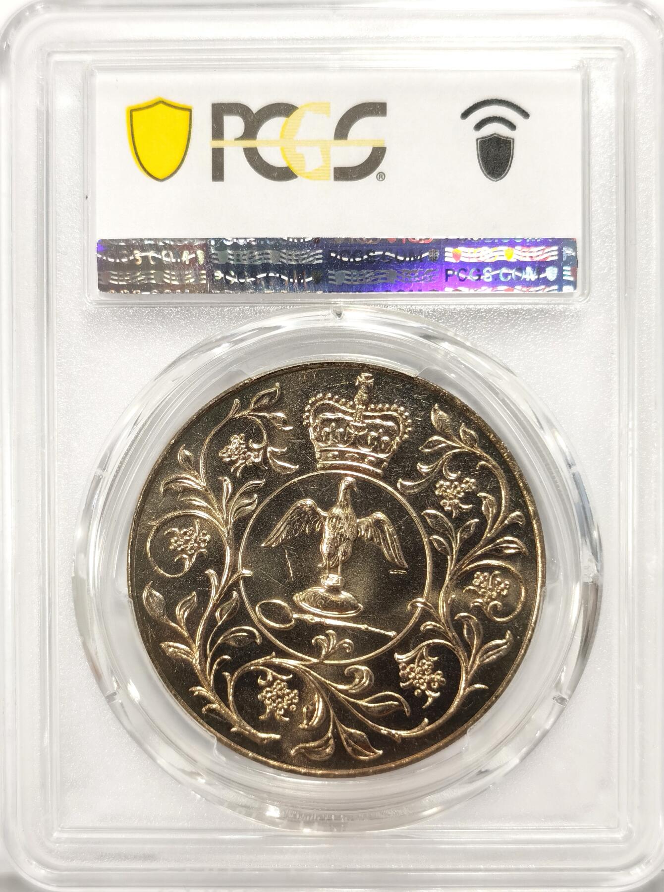 博洋堂“长夏未央”8月精品专场暨第089期（全场包邮） PCGS MS67 英国1977年女王登基25周年25便士，PCGS最高分！
