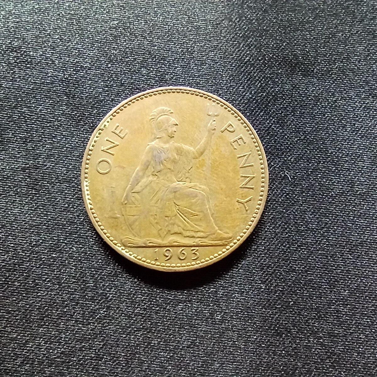 邮泉阁限时拍卖第十四场 各国硬币专场（拍卖结束后请付邮费，存留时间过长需全部邮寄） 英国1963年1便士