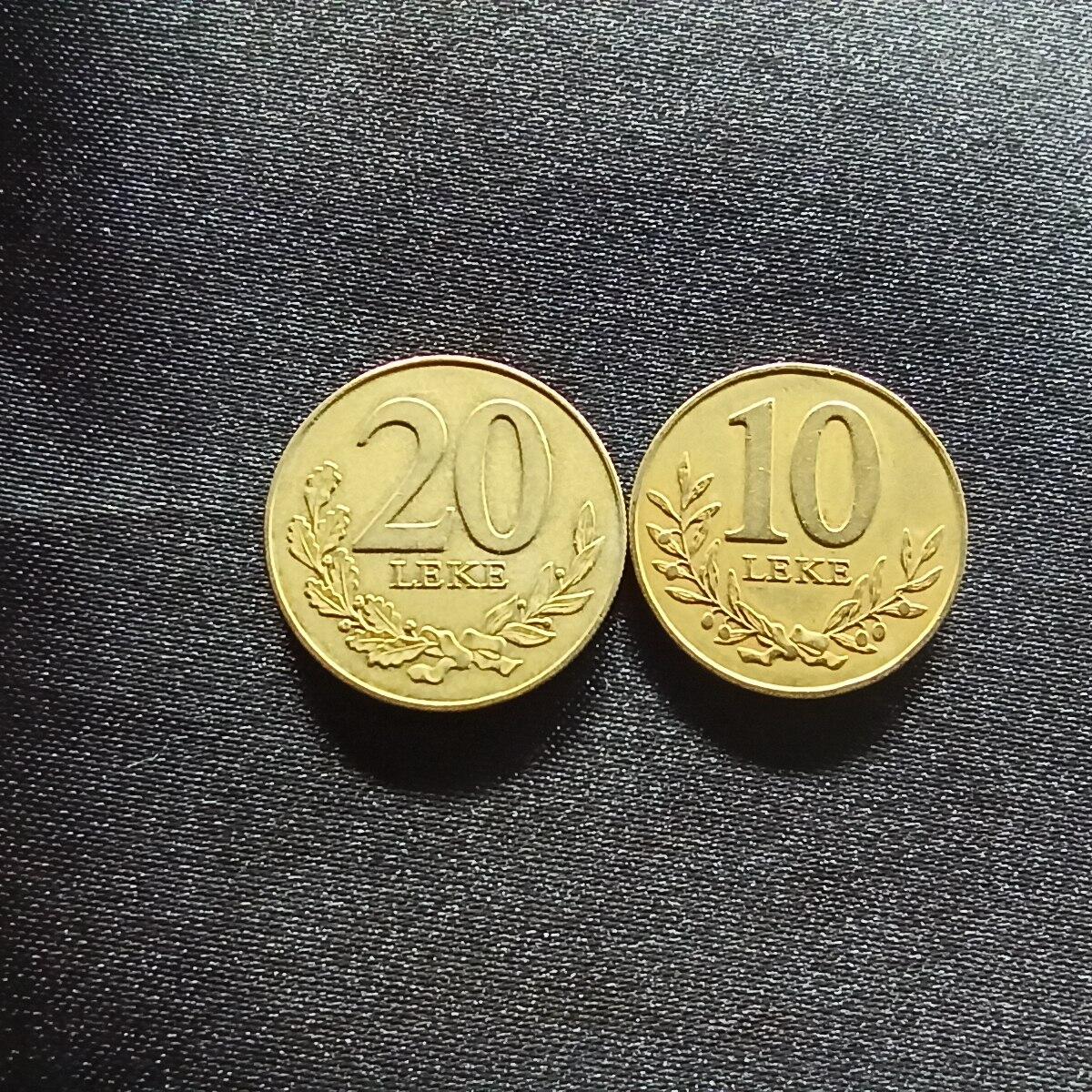 邮泉阁限时拍卖第十四场 各国硬币专场（拍卖结束后请付邮费，存留时间过长需全部邮寄） 阿尔巴尼亚2枚