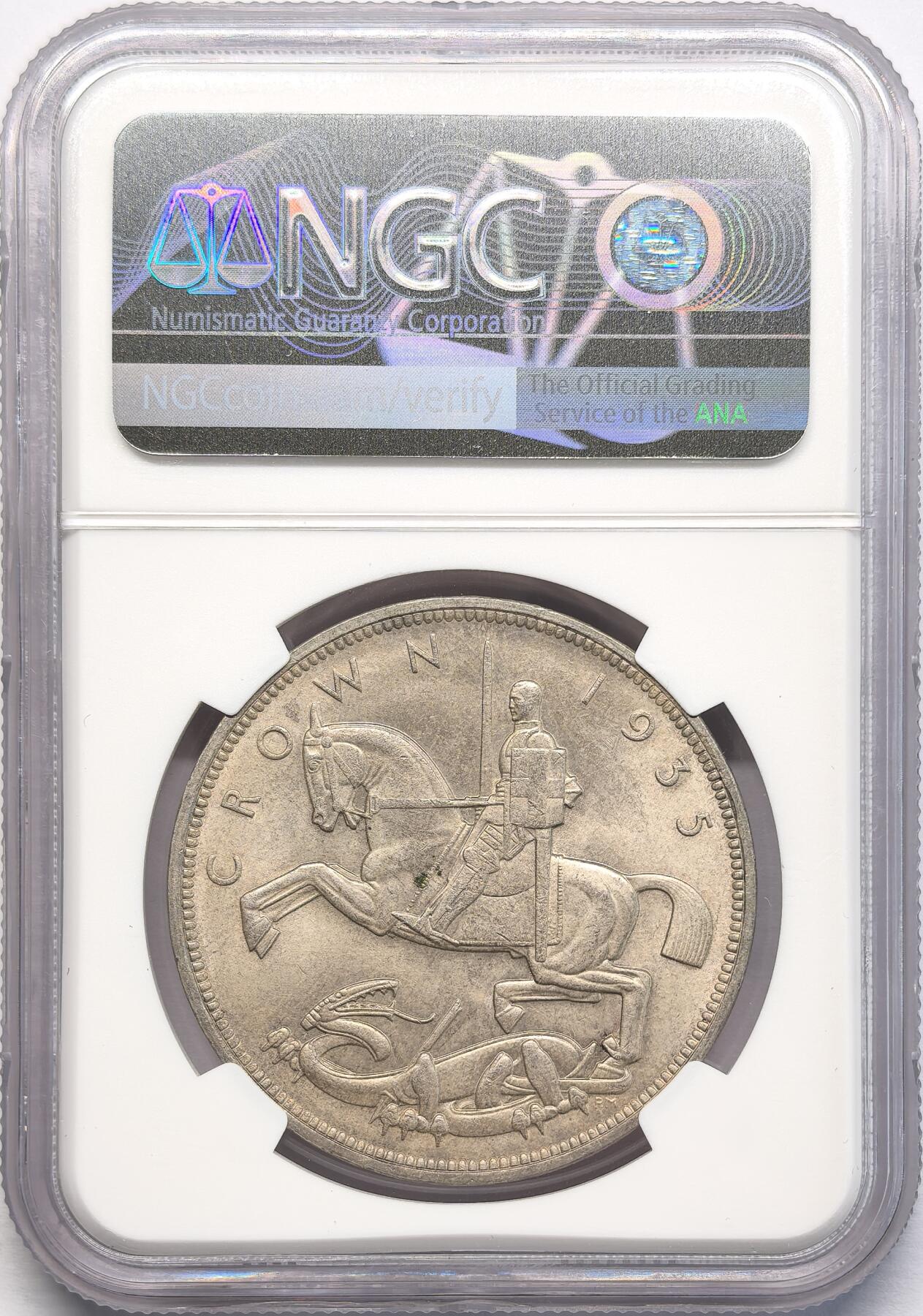 凡希社世界钱币微拍第二百八十三期 1935英国乔五木马马剑NGC-MS64