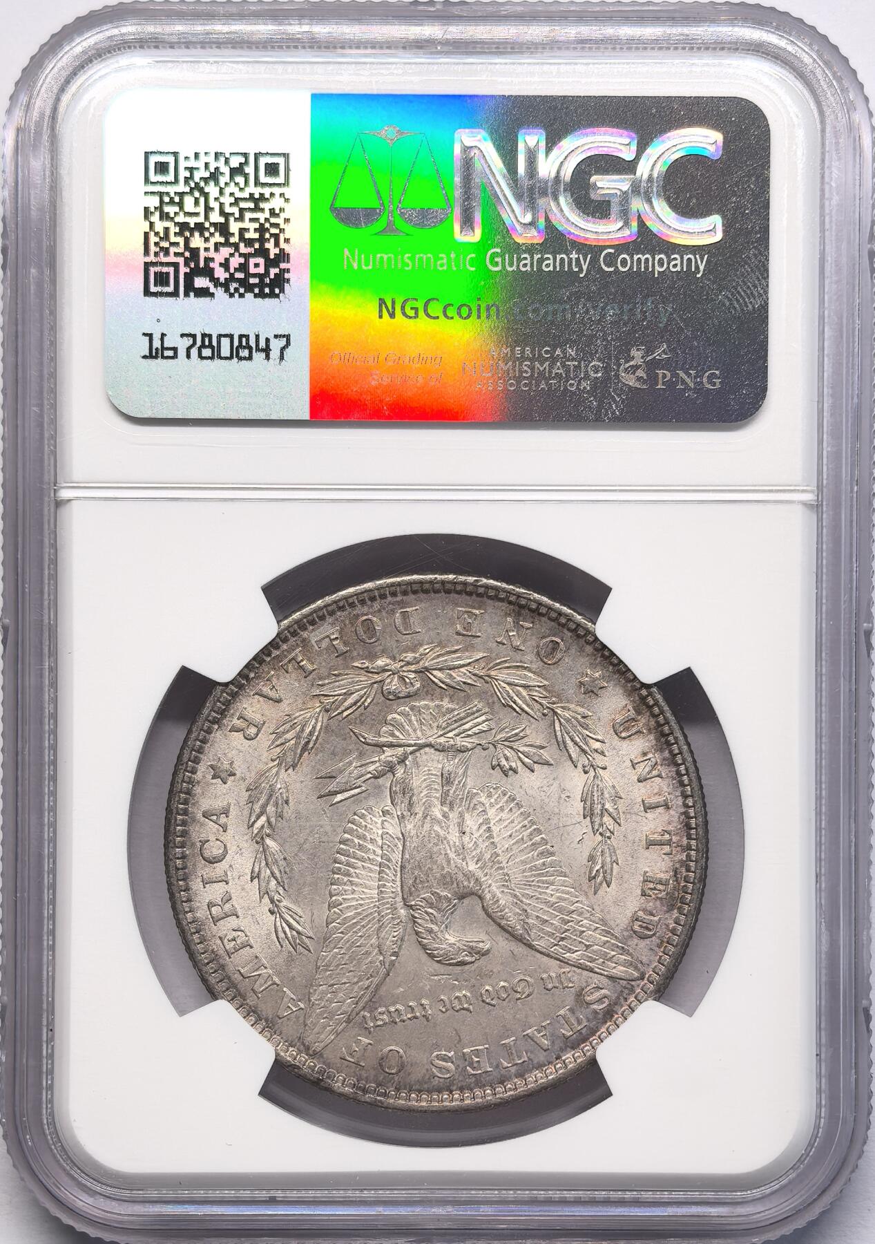 凡希社世界钱币微拍第二百八十三期 1896美国摩根壹元NGC-MS63