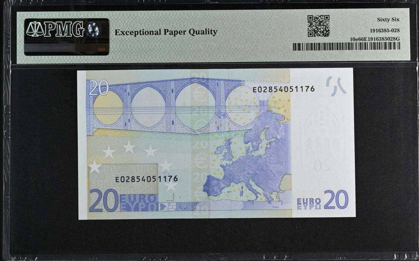 收藏联盟Quantum Auction 第373期拍卖  欧盟国家斯洛伐克2002年20元 PMG66