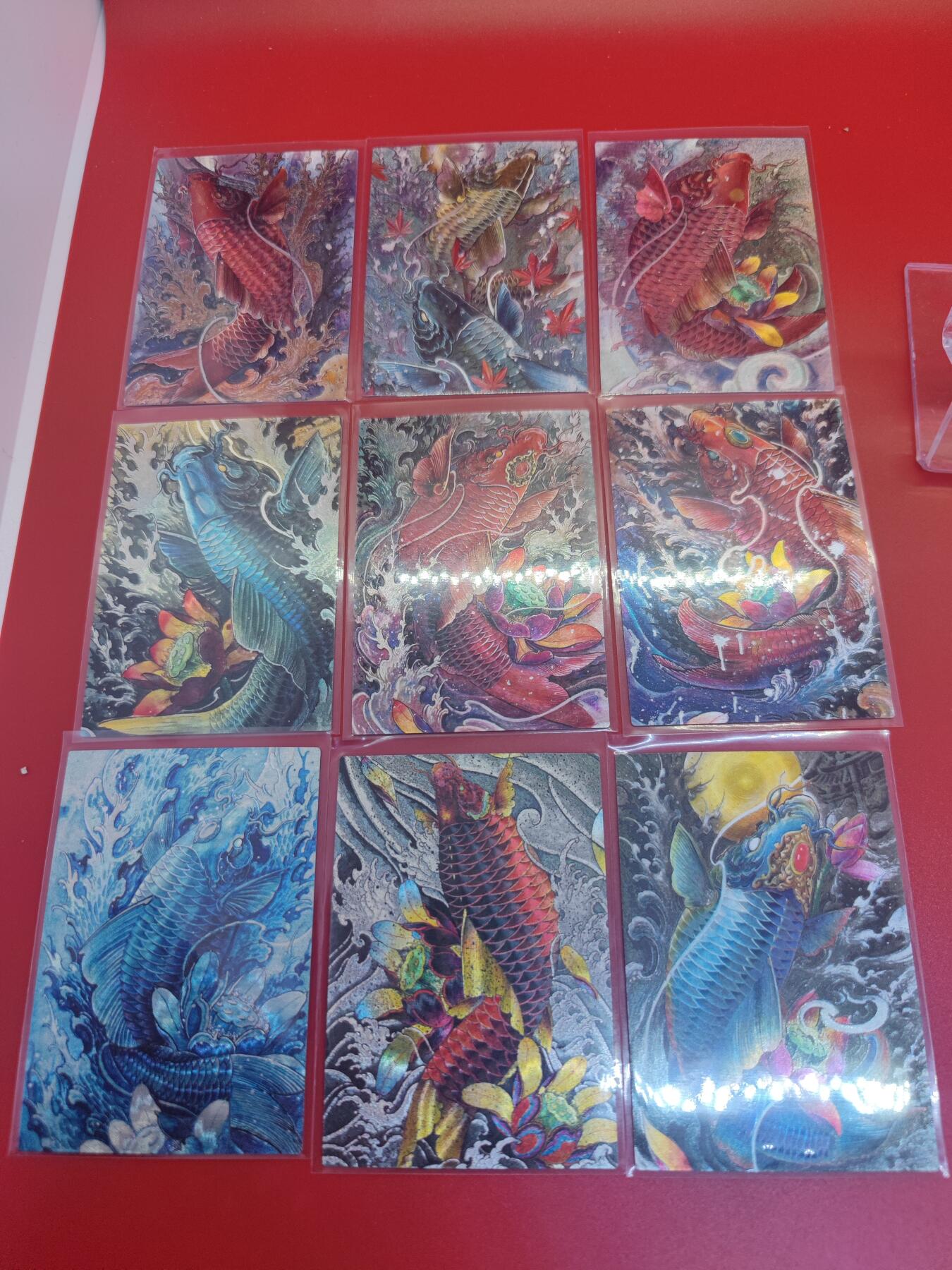 妖精的尾巴卡牌拍卖第二十六期(收拍品) 星宿文创-遇见锦鲤-9拼粗闪卡一套