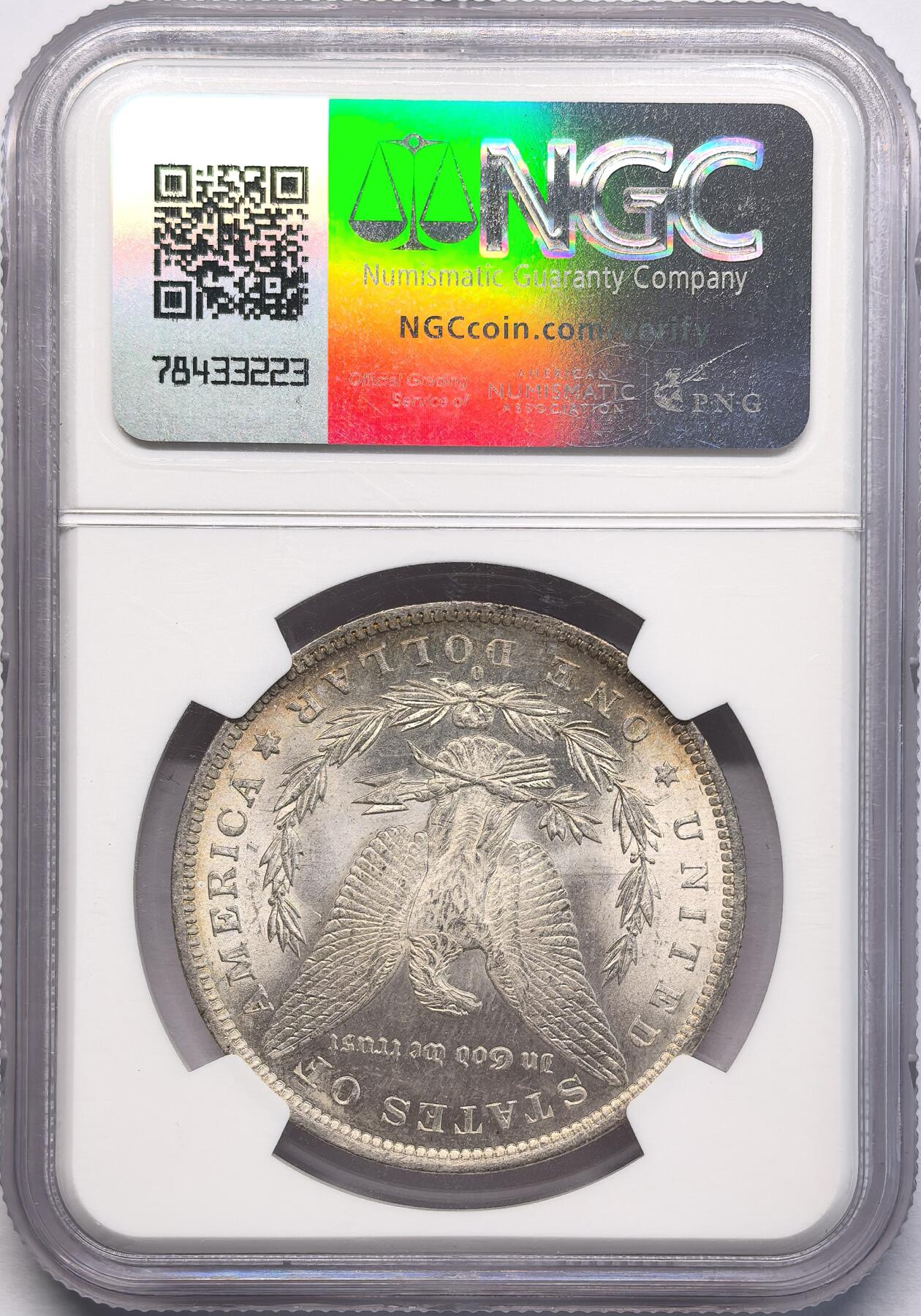 凡希社世界钱币微拍第二百八十三期 1883O美国摩根壹元NGC-MS63