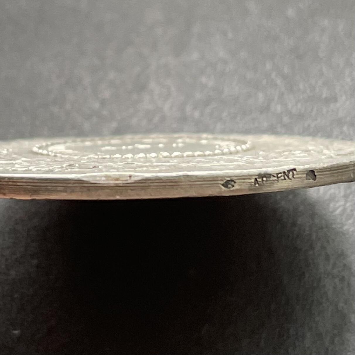 「木头集藏」章牌专场-第46期 Peter～法国昂赞家禽养殖银章  直径：36 mm，19.6 g，边铭：菱形厂标 ARGENT 野猪头银标，少见银章，如图边有微碰