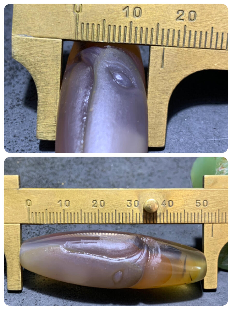 精美高玉化巴西玛瑙手工俏色巧雕雄鹰大桶珠（把件）一个！