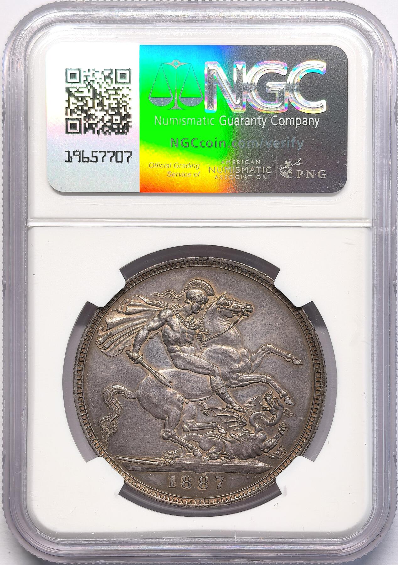 凡希社世界钱币微拍第二百八十三期 1887英国老维高冠马剑NGC-UNCD
