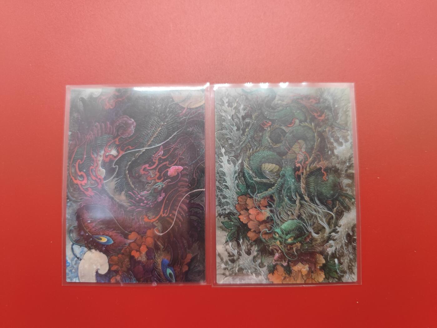 妖精的尾巴卡牌拍卖第二十六期(收拍品) 香山文创-龙凤镜面特卡2张