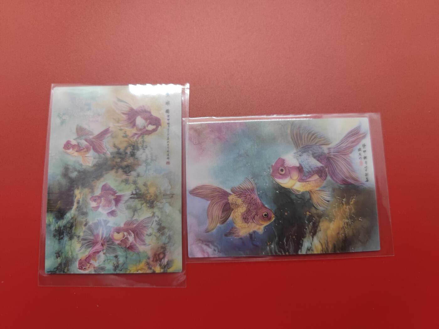 妖精的尾巴卡牌拍卖第二十六期(收拍品) 香山文创-鱼乐图+年年有鱼-镜面特卡2张