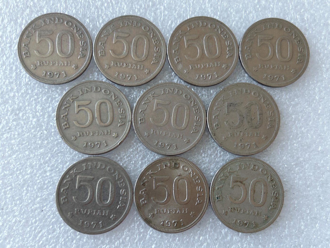第一海外回流一元起拍收藏 散集专场 第114期 印度尼西亚1971年50卢比 10枚