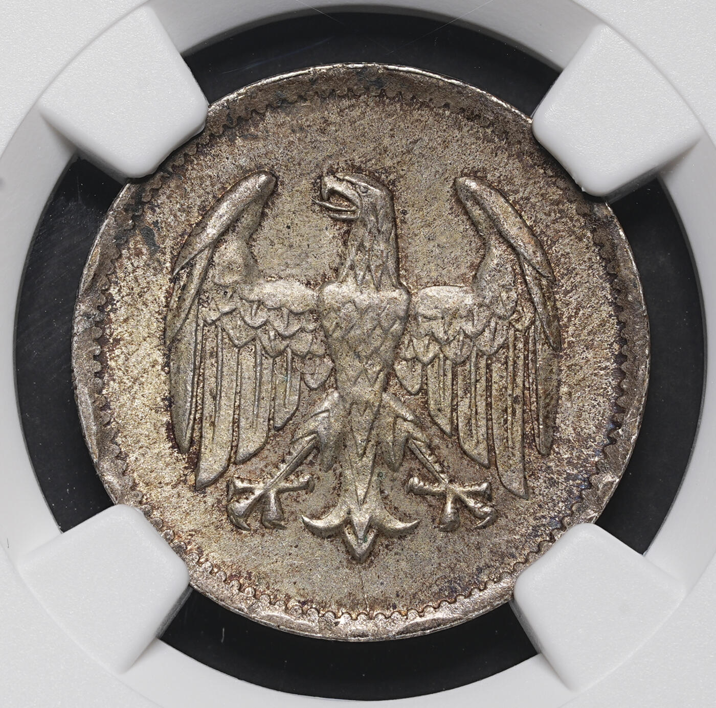 修遠堂世界钱币第三十八期 全场包邮 NGC MS63 1924年德国1马克银币A厂铭