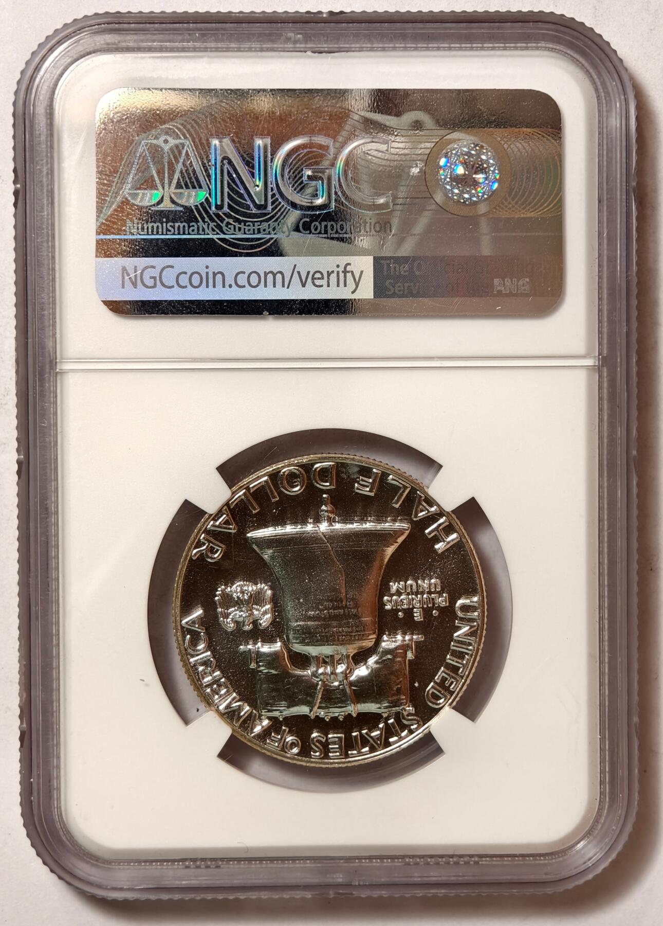 紫瑗钱币——第414期 美国 1960年 富兰克林 50美分 半美元 NGC PF67