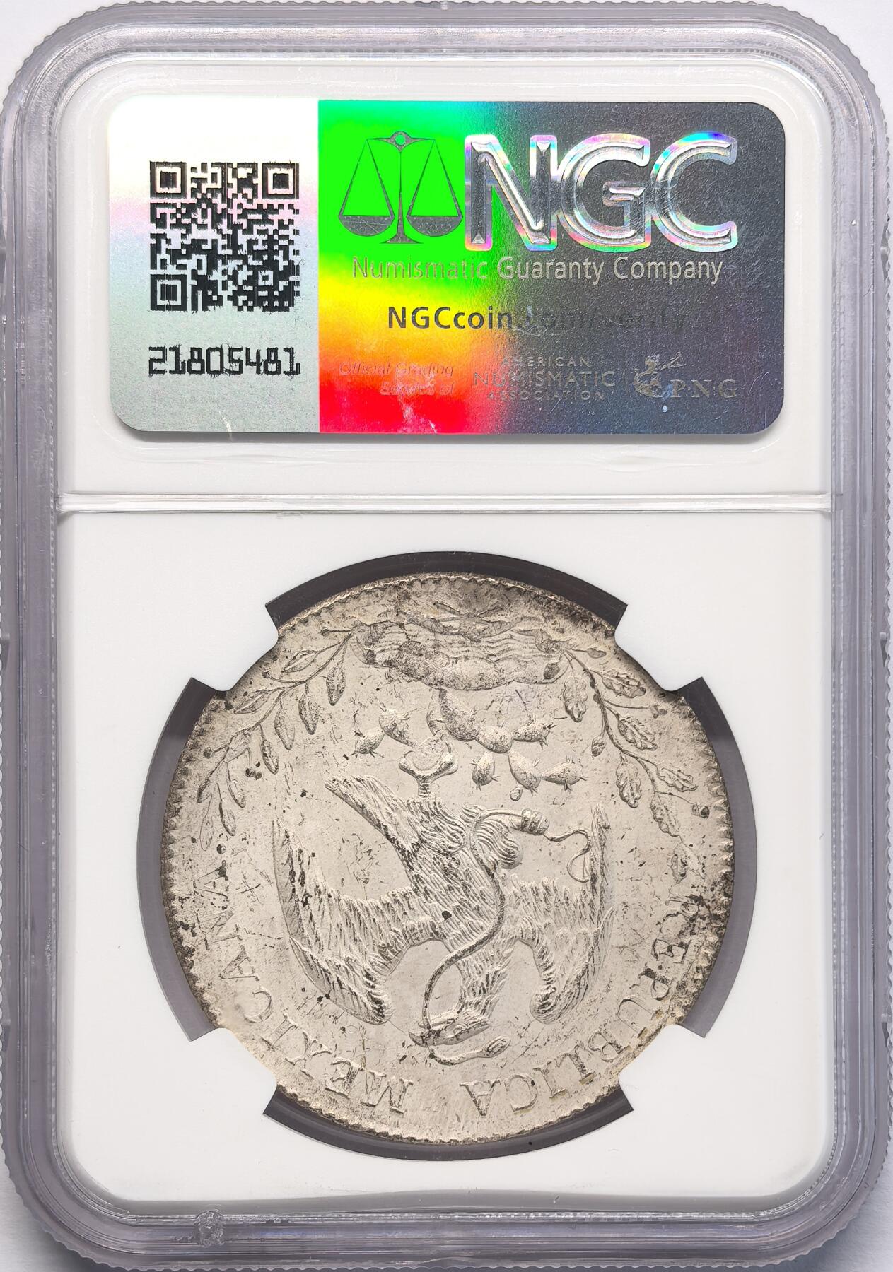 凡希社世界钱币微拍第二百八十三期 1897ZS墨西哥花边鹰洋NGC-MS62