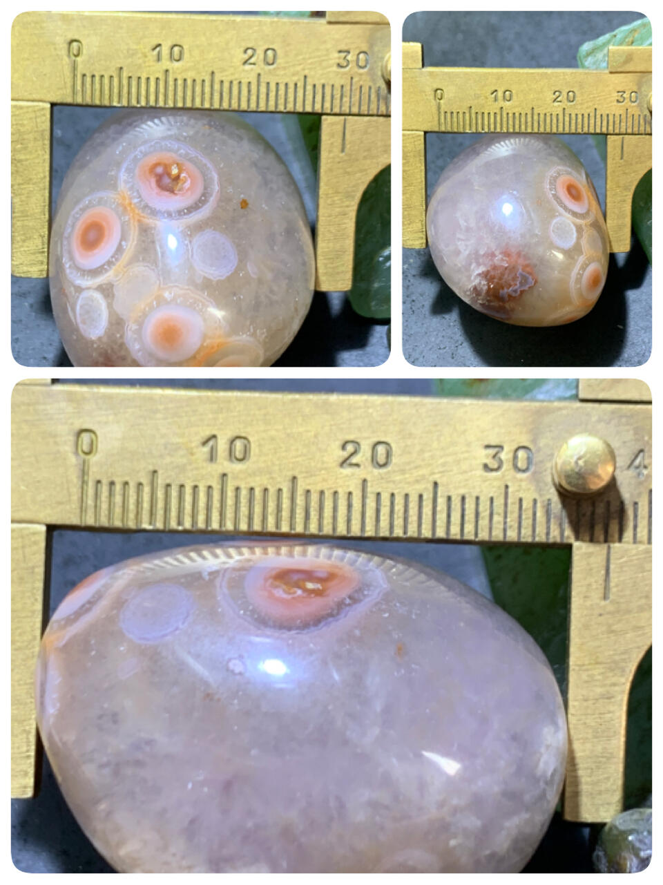 精美高玉化冰飘天眼纹战国红玛瑙随形大吊坠（把件）一个，