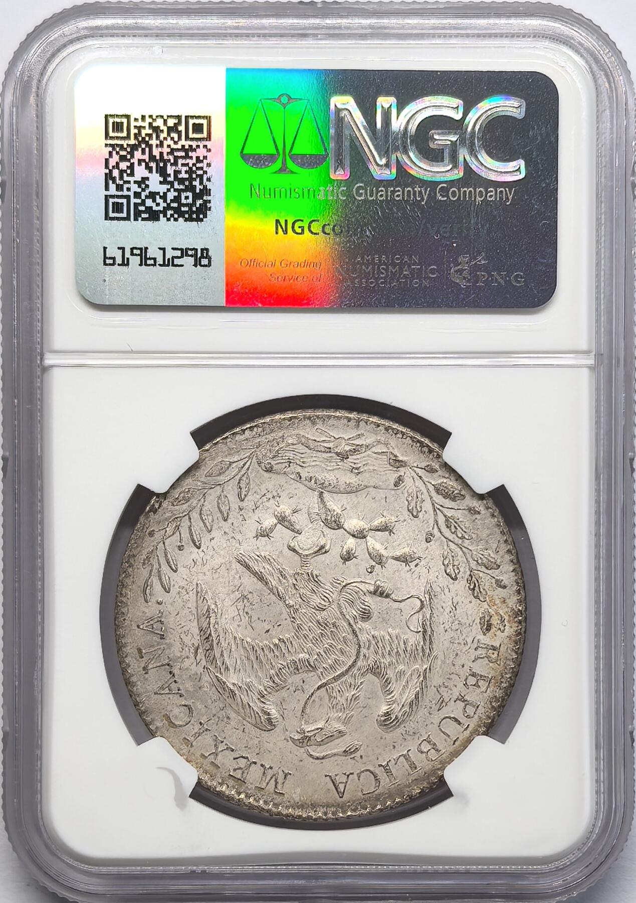 凡希社世界钱币微拍第二百八十三期 1897ZS墨西哥花边鹰洋NGC-MS61