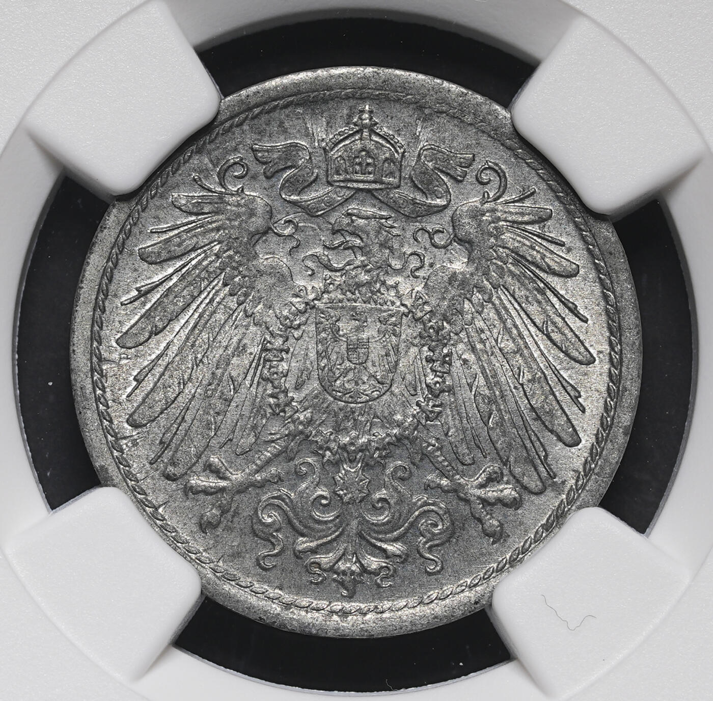 修遠堂世界钱币第三十八期 全场包邮 NGC MS64 1921年德国10芬尼锌币