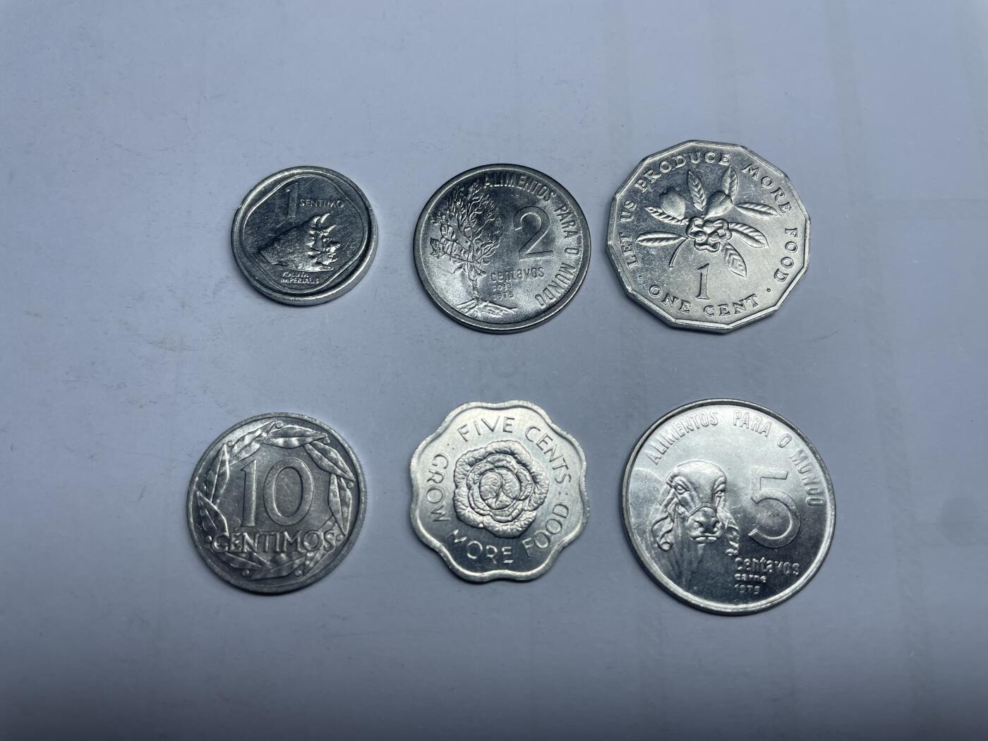 每日一拍，2024年集古藏今外币拍卖第十四期-第3场—（总第133拍），可以寄存60天，满160元包邮。 各国硬币6枚01