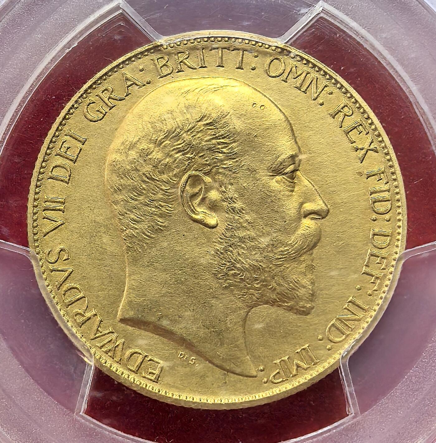 凡希社世界钱币微拍第二百八十三期 荐！1902英国爱德华七世2镑金币PCGS-PR62，精铸matte，15.976g，917金。