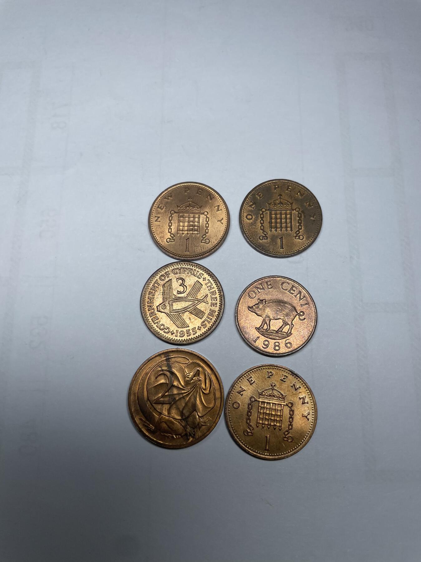 每日一拍，2024年集古藏今外币拍卖第十四期-第3场—（总第133拍），可以寄存60天，满160元包邮。 各国女王像铜币6枚
