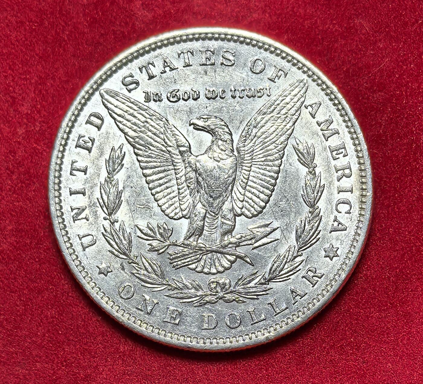 凡希社世界钱币微拍第二百八十三期 1889美国摩根壹元AU②