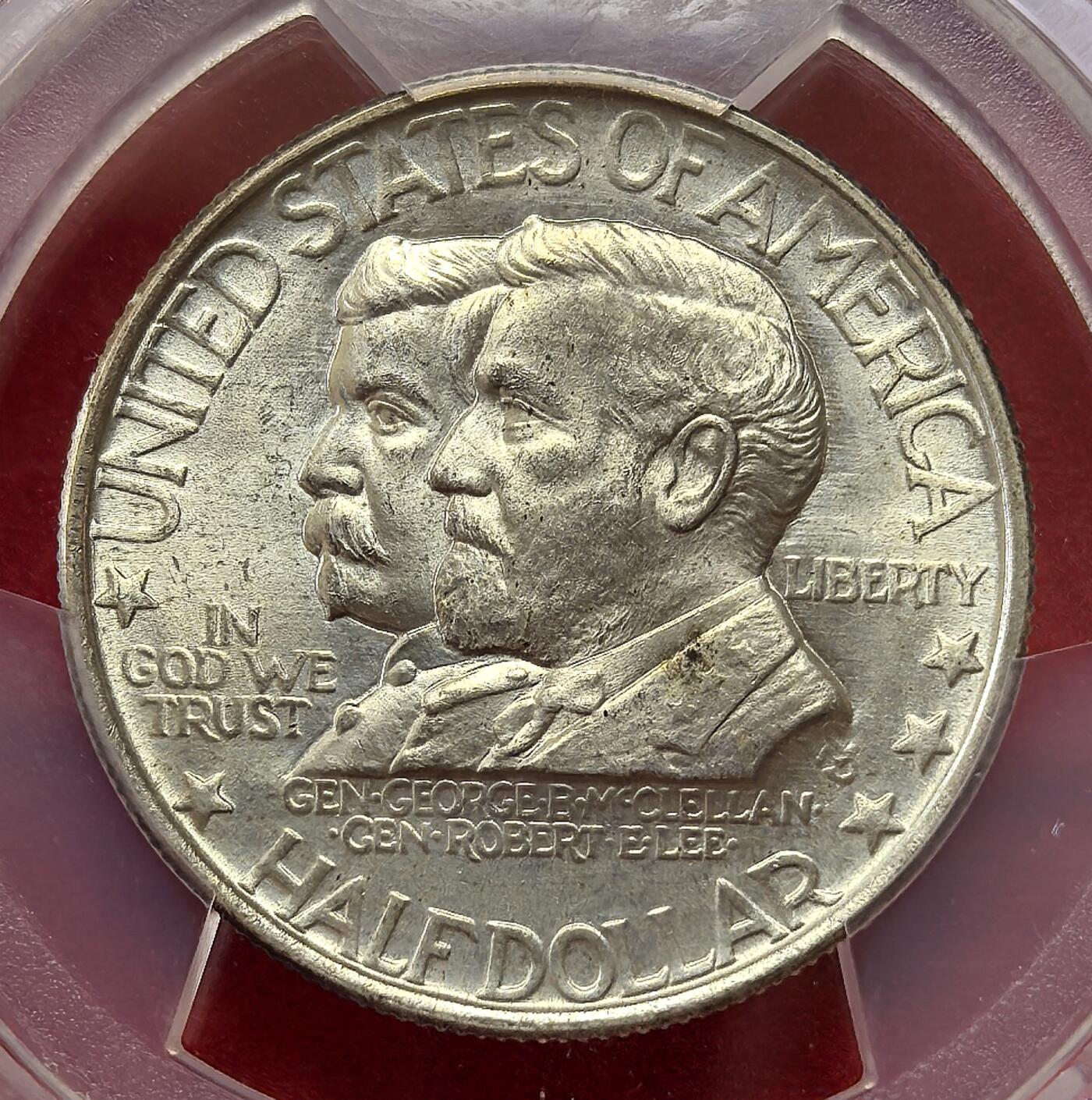 凡希社世界钱币微拍第二百八十三期 荐！1937美国安提塔姆会战50分纪念银币PCGS-MS66，半美元历史系列里面的稀有品种，一年型，发行18028枚，藏家品质。