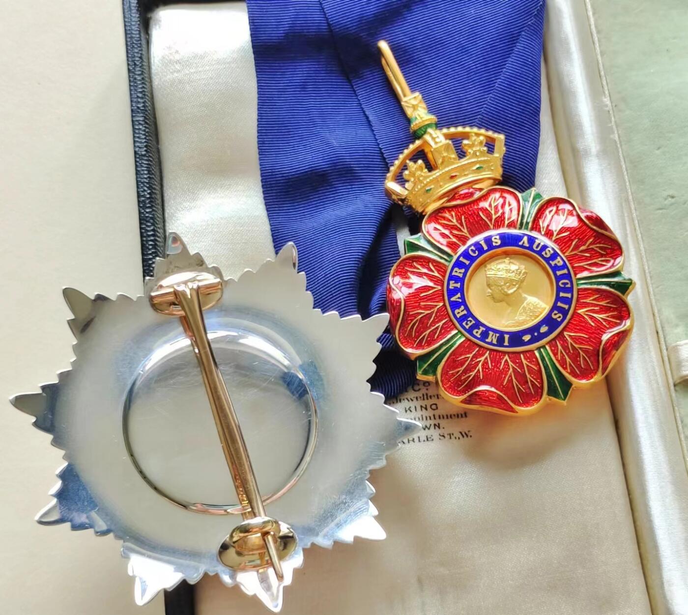 RimeNova韵星2024军品类秋季拍卖会-- RimeNova 2024 Autumn Militaria Sale 英国骑士指挥官级金质印度帝国勋章（kcie）带原盒一套