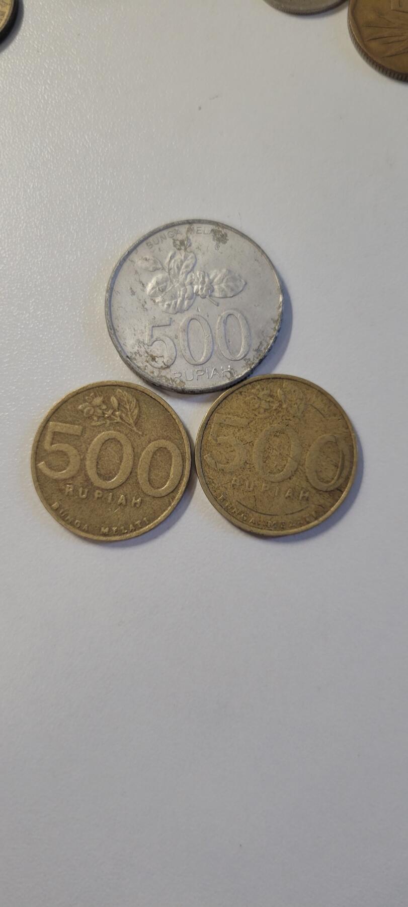 2024第十五期 印度尼西亚500三枚两个版本