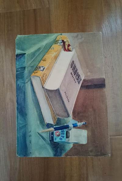 五十年代老彩色画稿作品一幅 - 五十年代老彩色画稿作品一幅