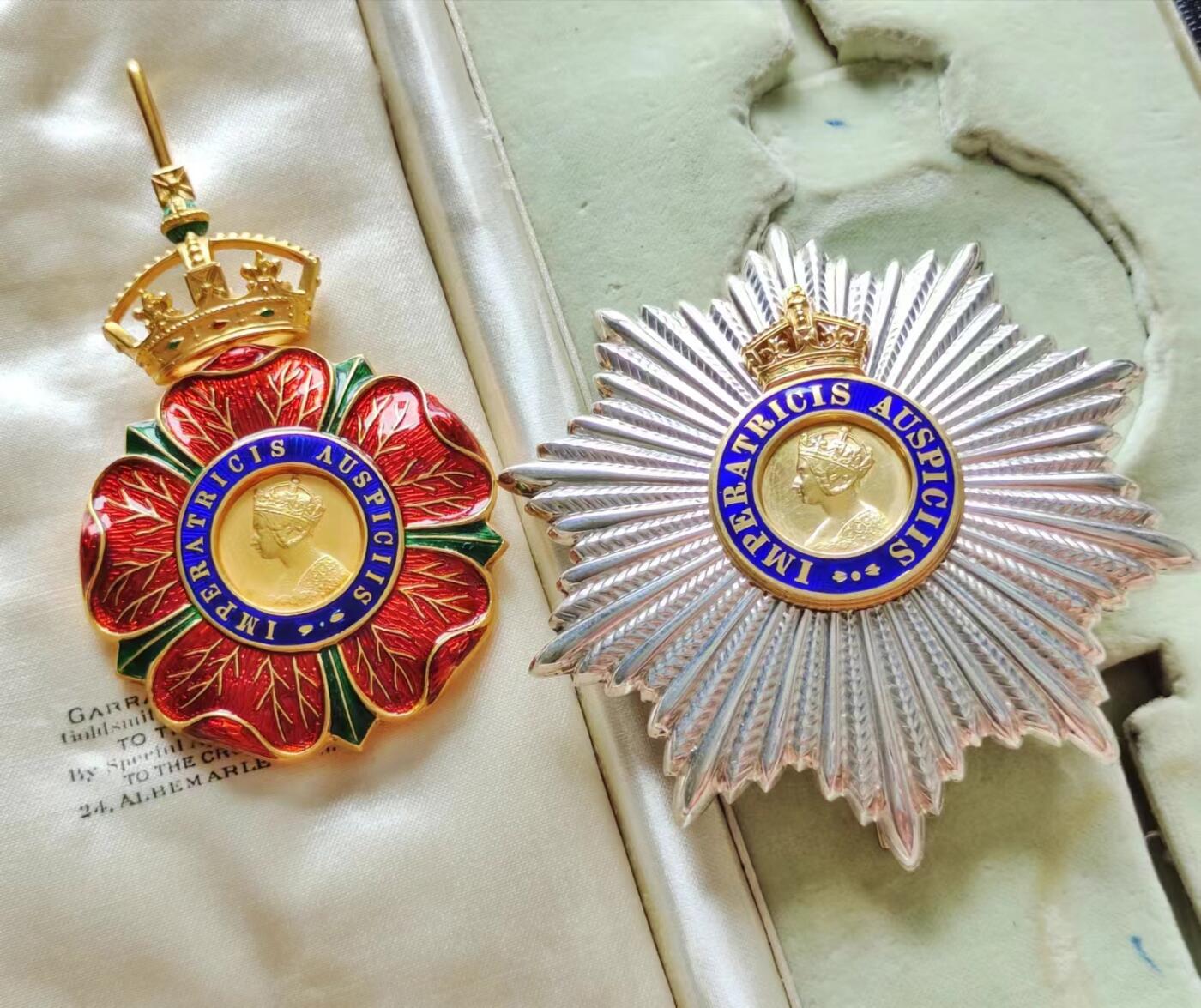 RimeNova韵星2024军品类秋季拍卖会-- RimeNova 2024 Autumn Militaria Sale 英国骑士指挥官级金质印度帝国勋章（kcie）带原盒一套