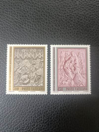108外国邮票 梵蒂冈1982年 耶稣降生宗教浮雕2全 新 雕刻版 - 108外国邮票 梵蒂冈1982年 耶稣降生宗教浮雕2全 新 雕刻版