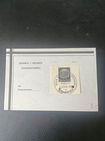 2德国1936年全戳剪片10元1枚自选 2德国1936年全戳剪片10元1枚自选