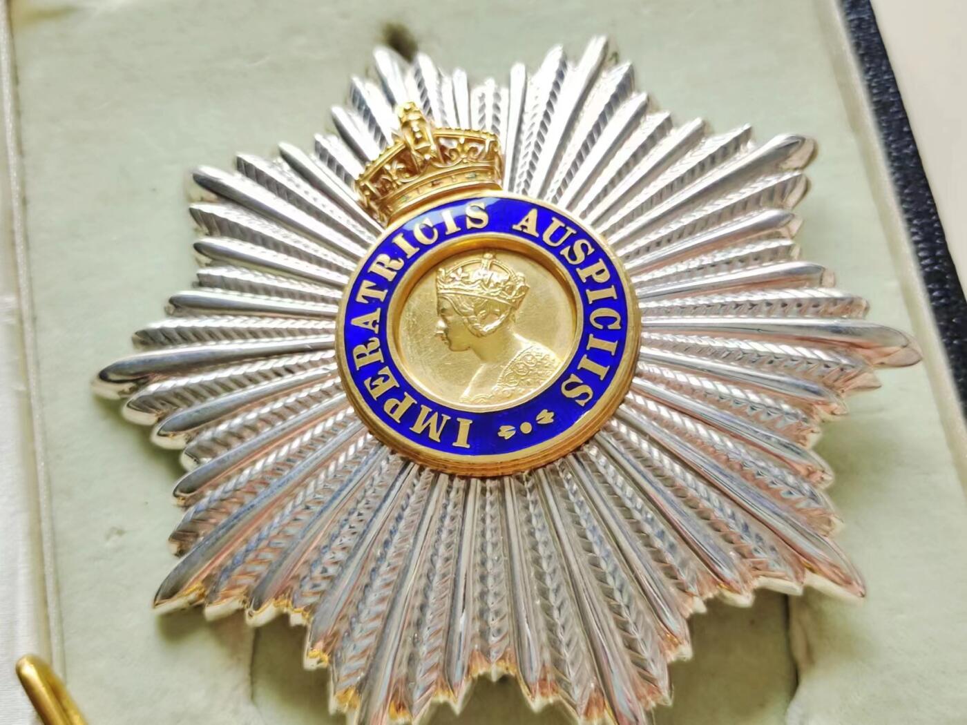 RimeNova韵星2024军品类秋季拍卖会-- RimeNova 2024 Autumn Militaria Sale 英国骑士指挥官级金质印度帝国勋章（kcie）带原盒一套