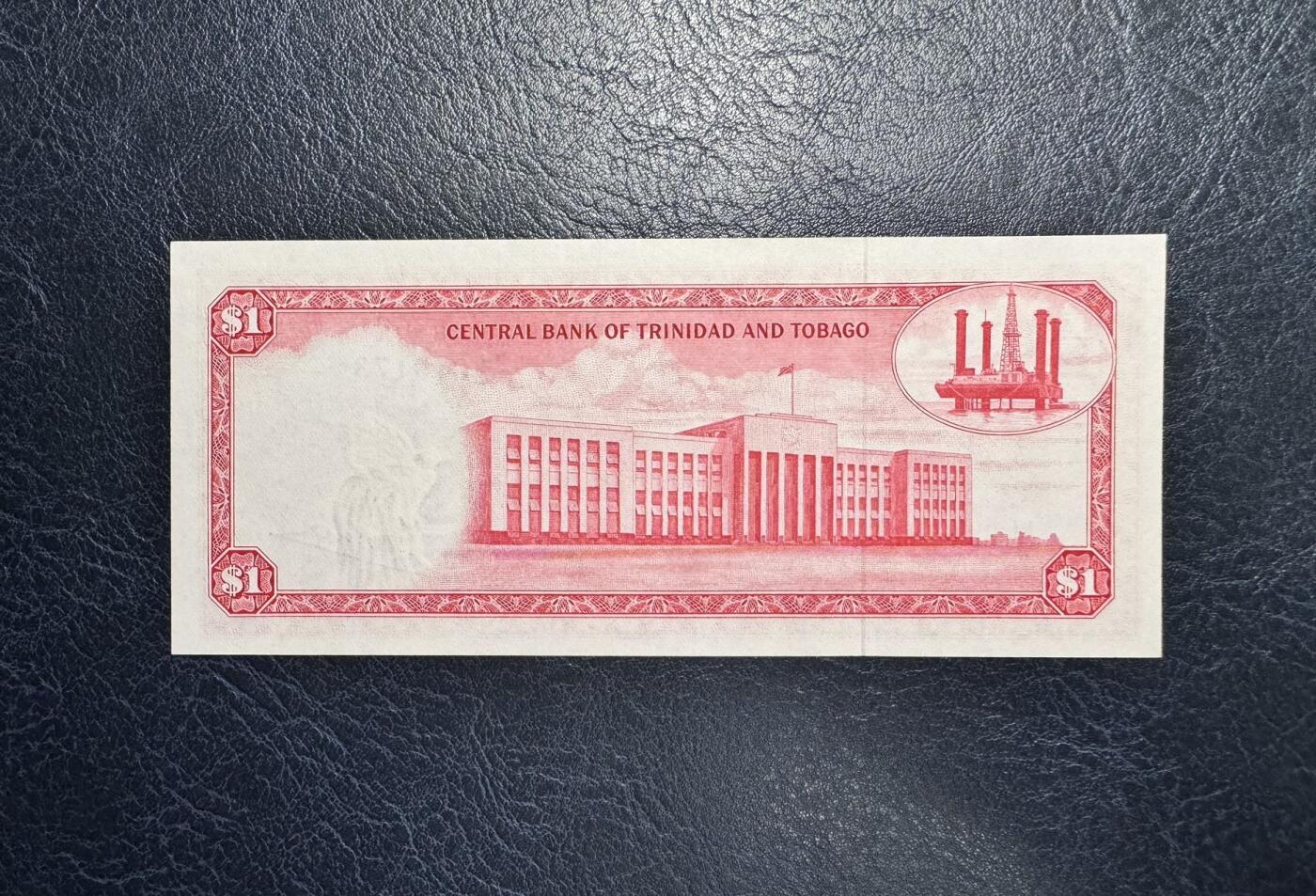 收藏联盟Quantum Auction 第373期拍卖  特立尼达和多巴哥1964年1元 品相全新UNC 号码无4  戎装女王