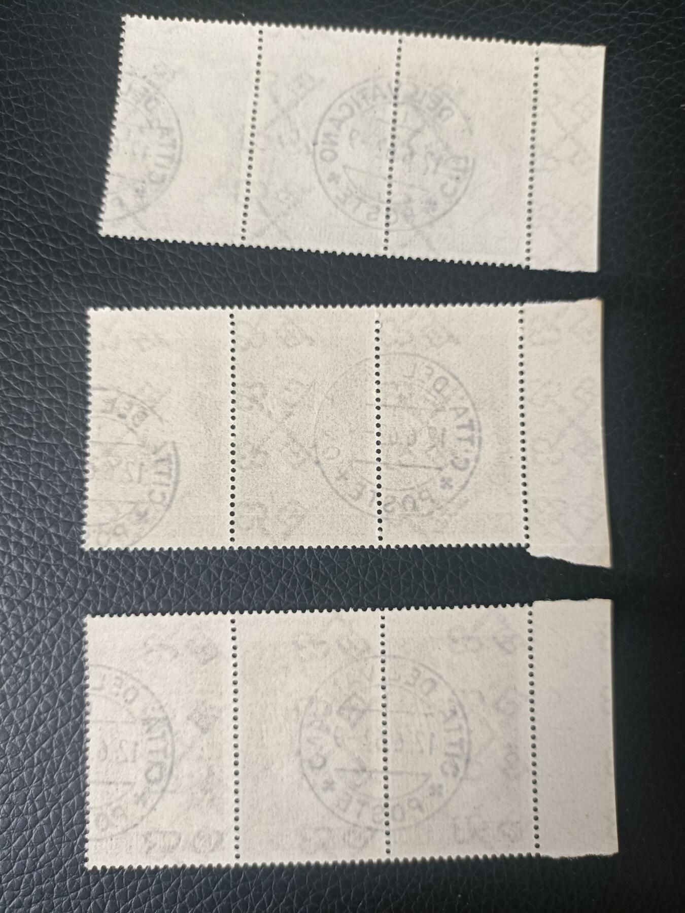 103外国邮票 梵蒂冈1962年教堂壁画邮票 3全 销票 连票 所见即所得