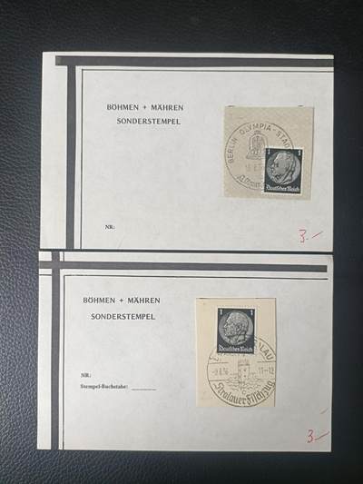 2德国1936年全戳剪片10元1枚自选 2德国1936年全戳剪片10元1枚自选