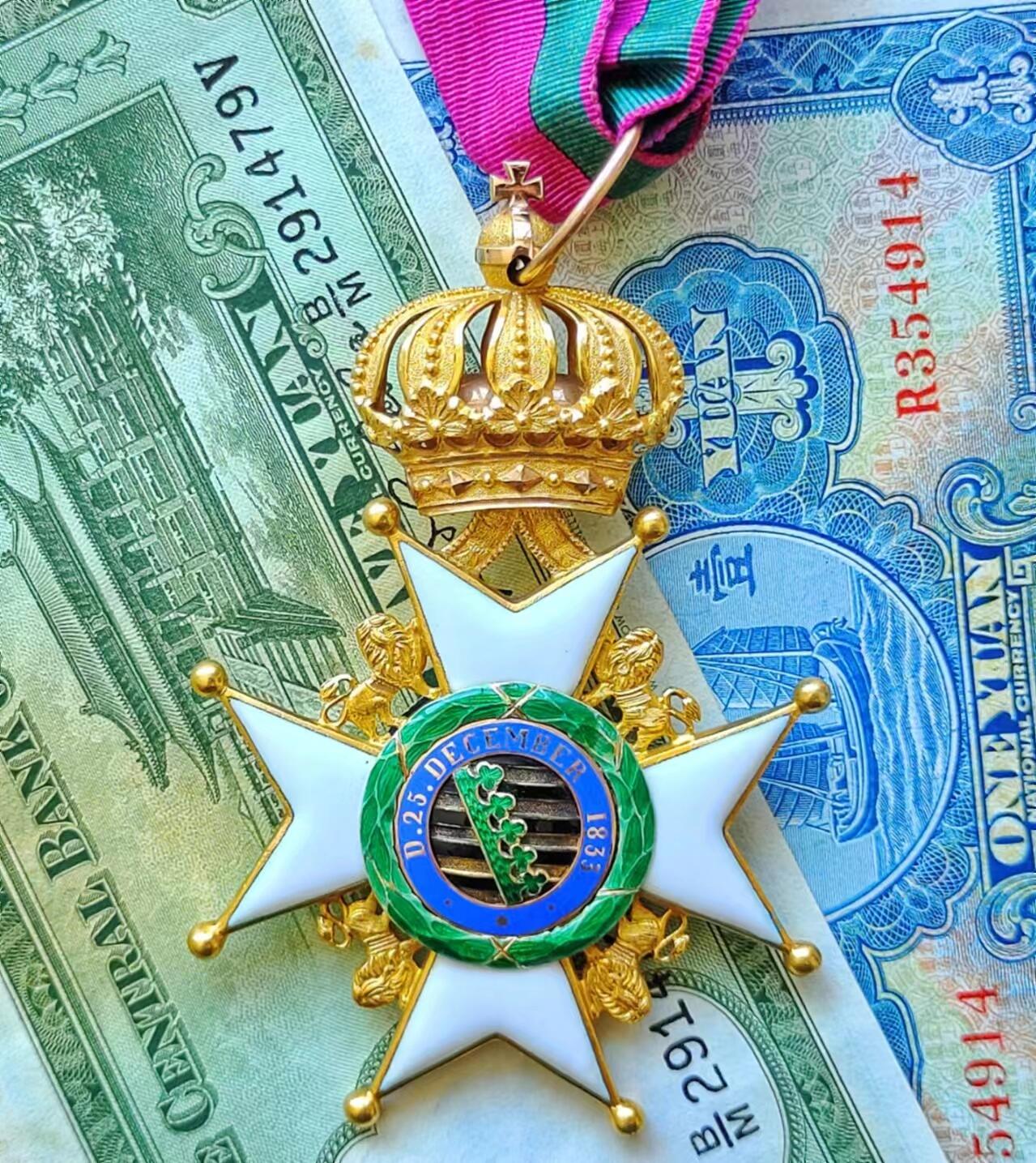 RimeNova韵星2024军品类秋季拍卖会-- RimeNova 2024 Autumn Militaria Sale 帝德·萨克森王国指挥官级欧内斯廷家族勋章