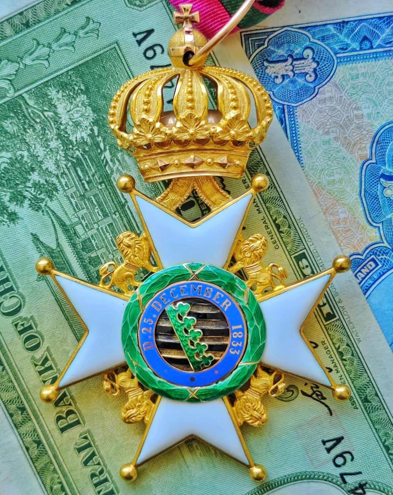 RimeNova韵星2024军品类秋季拍卖会-- RimeNova 2024 Autumn Militaria Sale 帝德·萨克森王国指挥官级欧内斯廷家族勋章