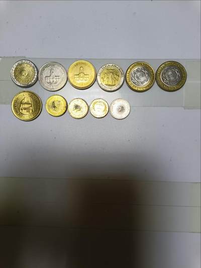 【20240905】非全新纸币第162场 - 阿根廷11枚硬币