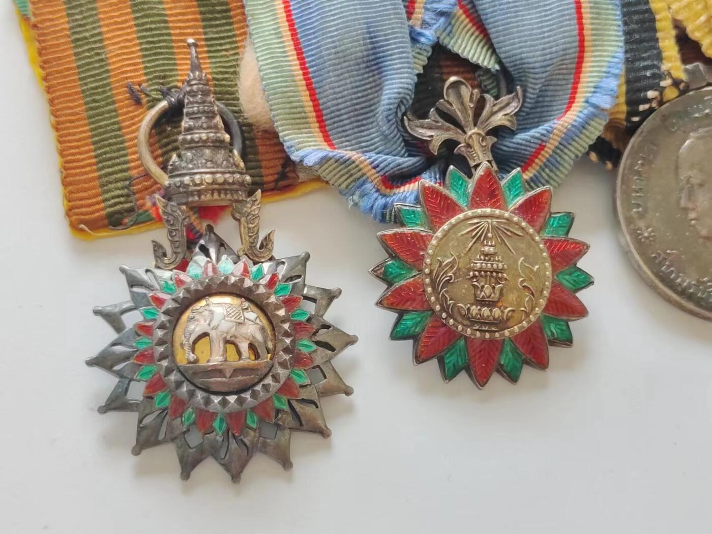 RimeNova韵星2024军品类秋季拍卖会-- RimeNova 2024 Autumn Militaria Sale 暹罗王国王冠白象4连联排