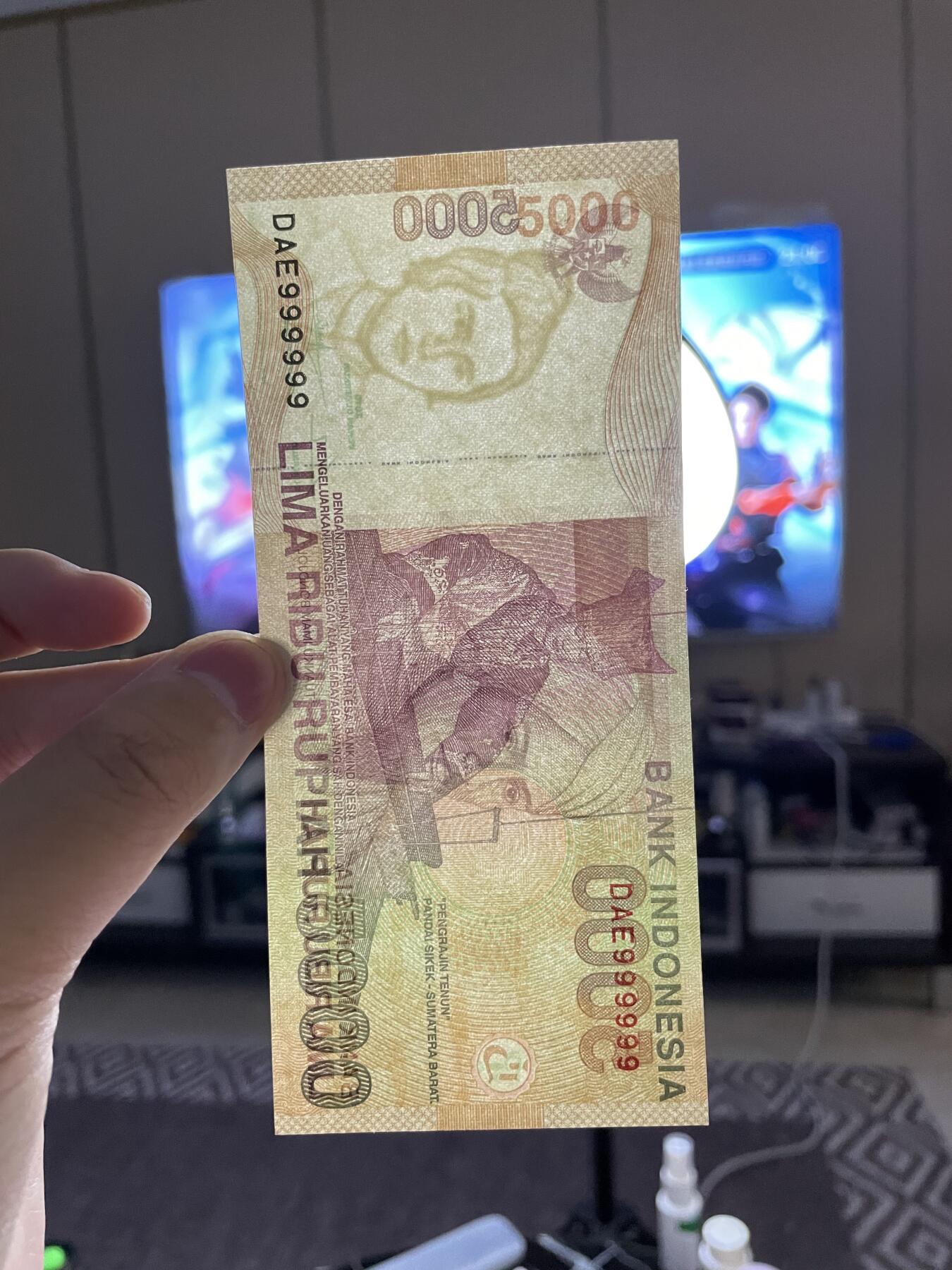 外币 日本 印度尼西亚 印度尼西亚5000通天号999999