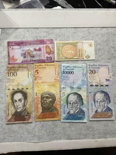 外币 日本 印度尼西亚 外币六张含4张豹子号