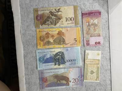 外币 日本 印度尼西亚 外币六张含4张豹子号