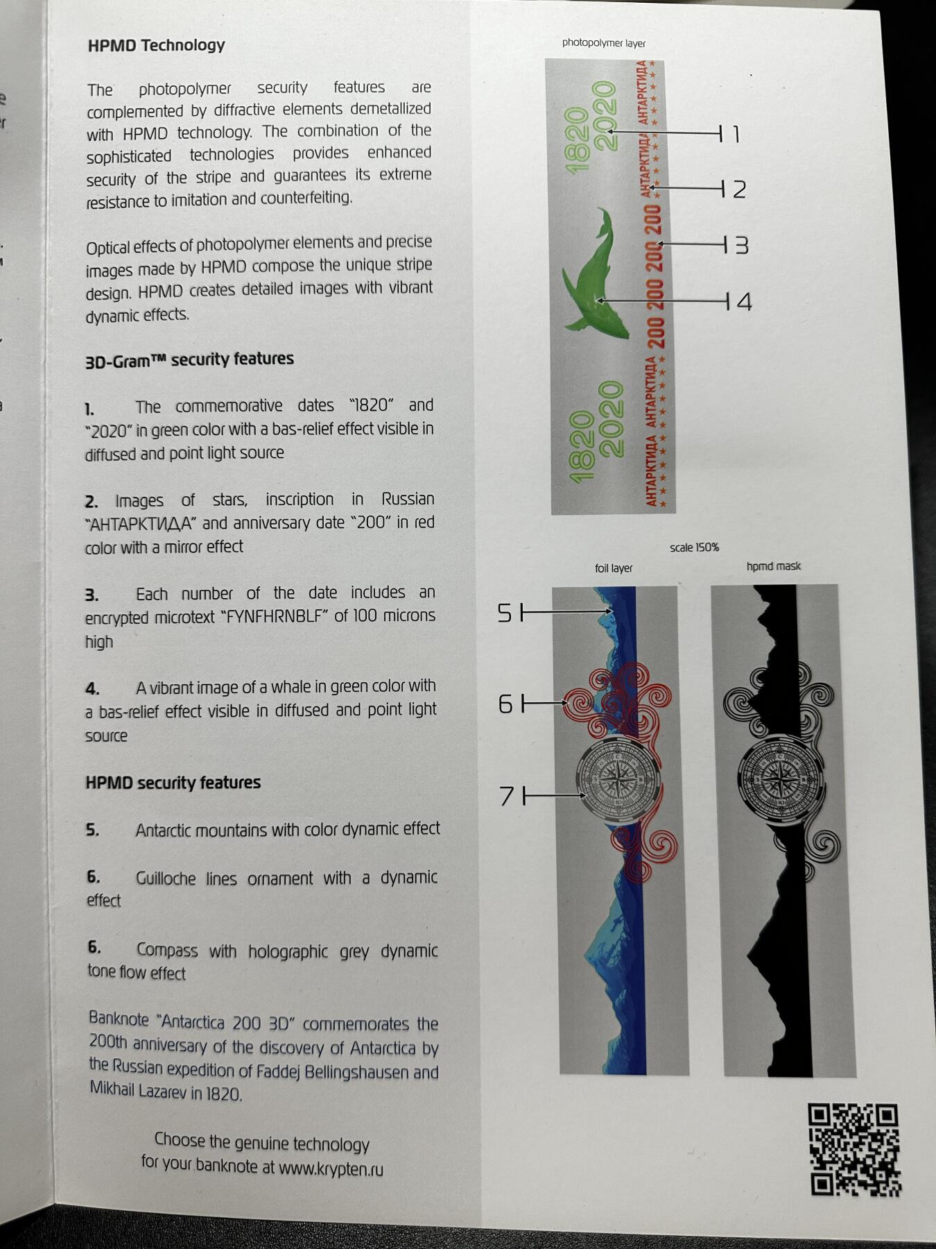 《外钞收藏家》第四百一十一期 2020年KRYPTEN公司测试钞 PMG68 少见 欢迎懂的藏友