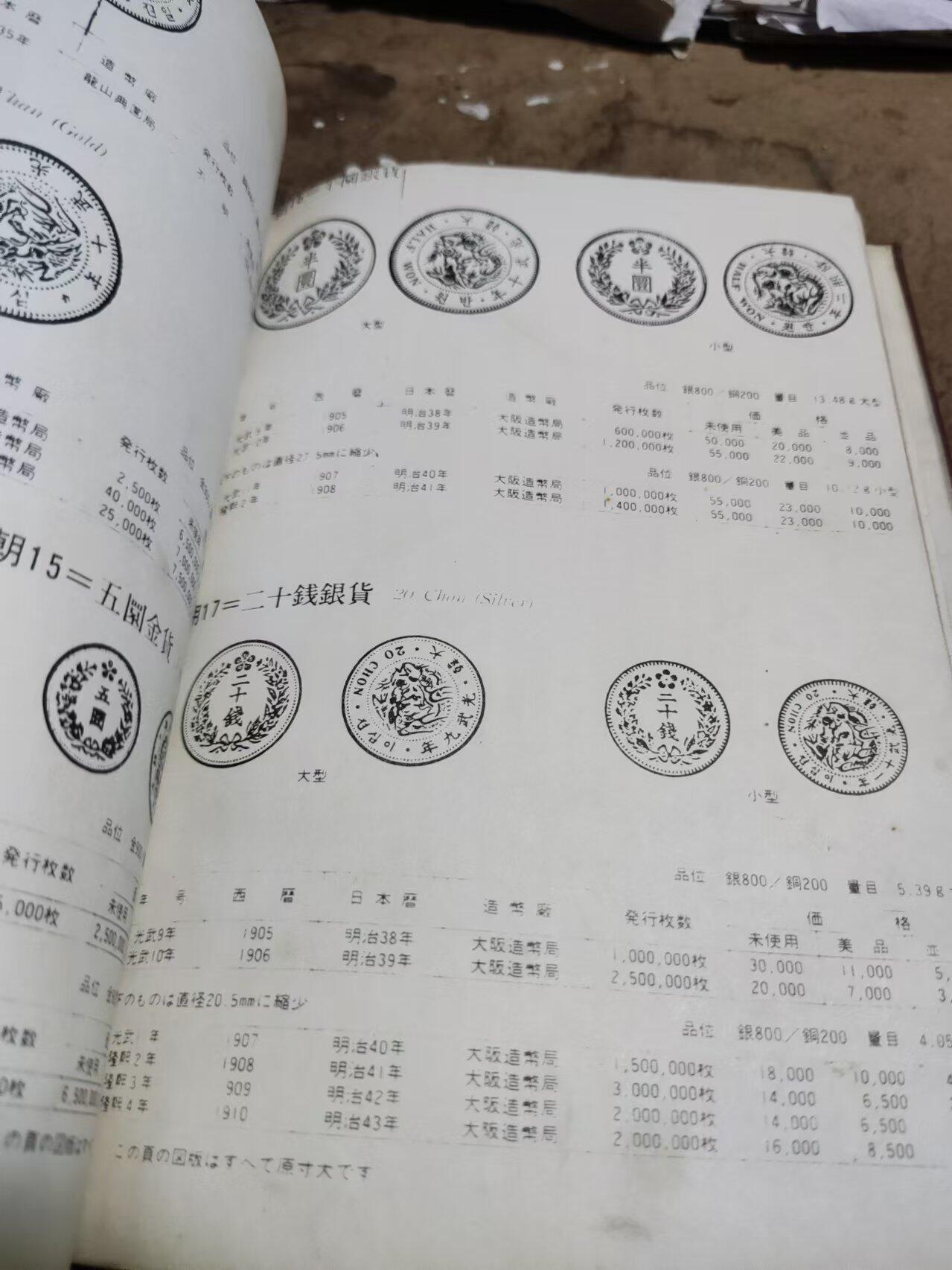 1987日本货币型录（摘选）（8品左右）（书内图片清晰度一般，请看商品图片）