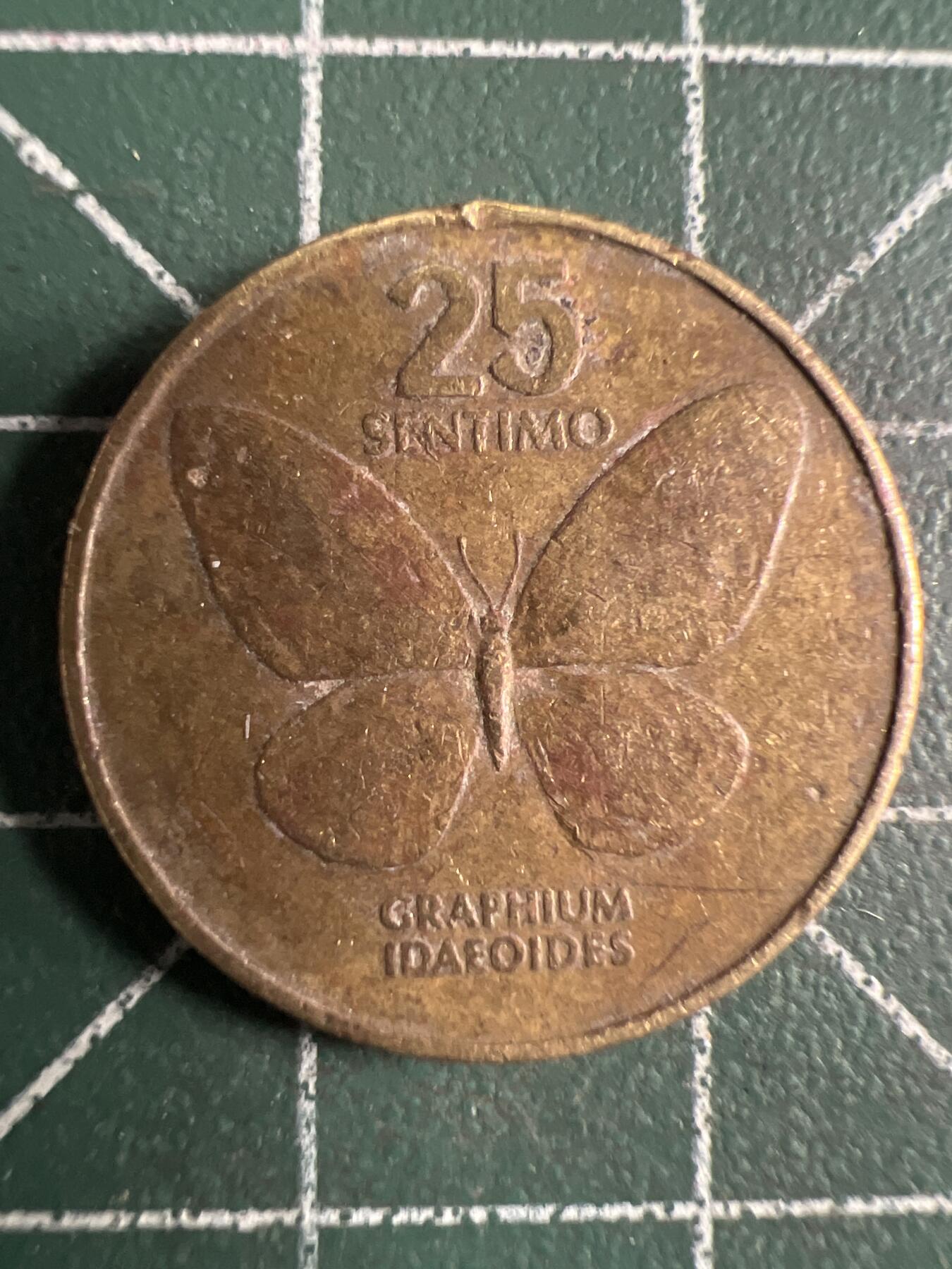 第694期 硬币专场 （无押金，捡漏，全场50包邮，偏远地区除外，接收代拍业务，本店十天发一次货） 菲律宾25分 蝴蝶