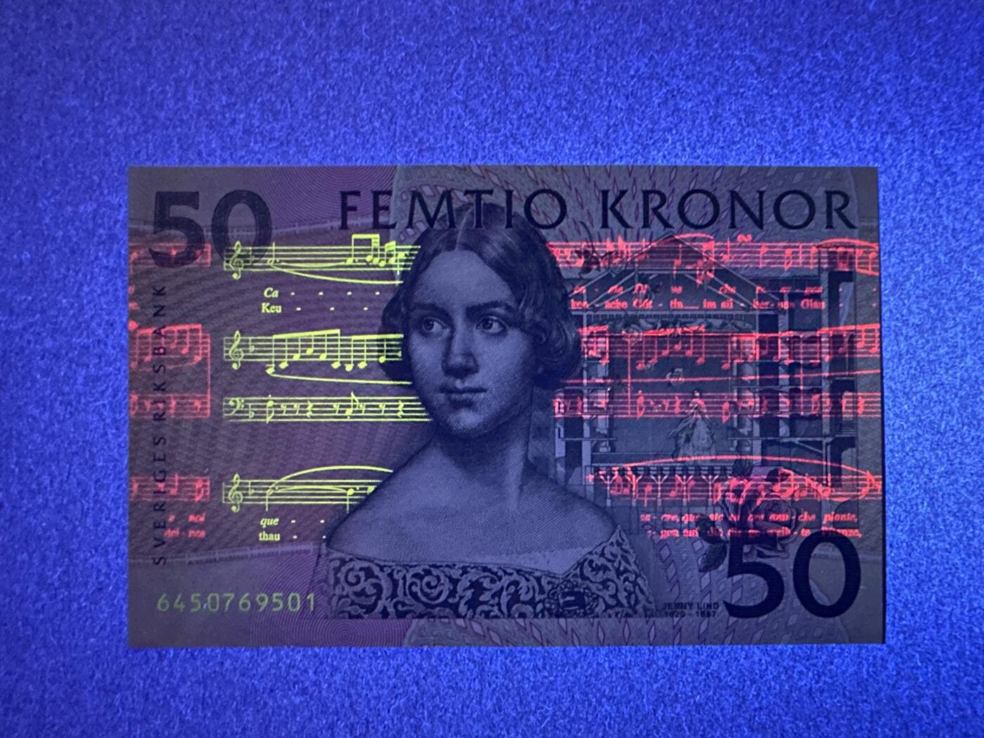 《张总收藏》166期-周日外币精品 瑞典50克朗 UNC 1996年夜莺初版首发年