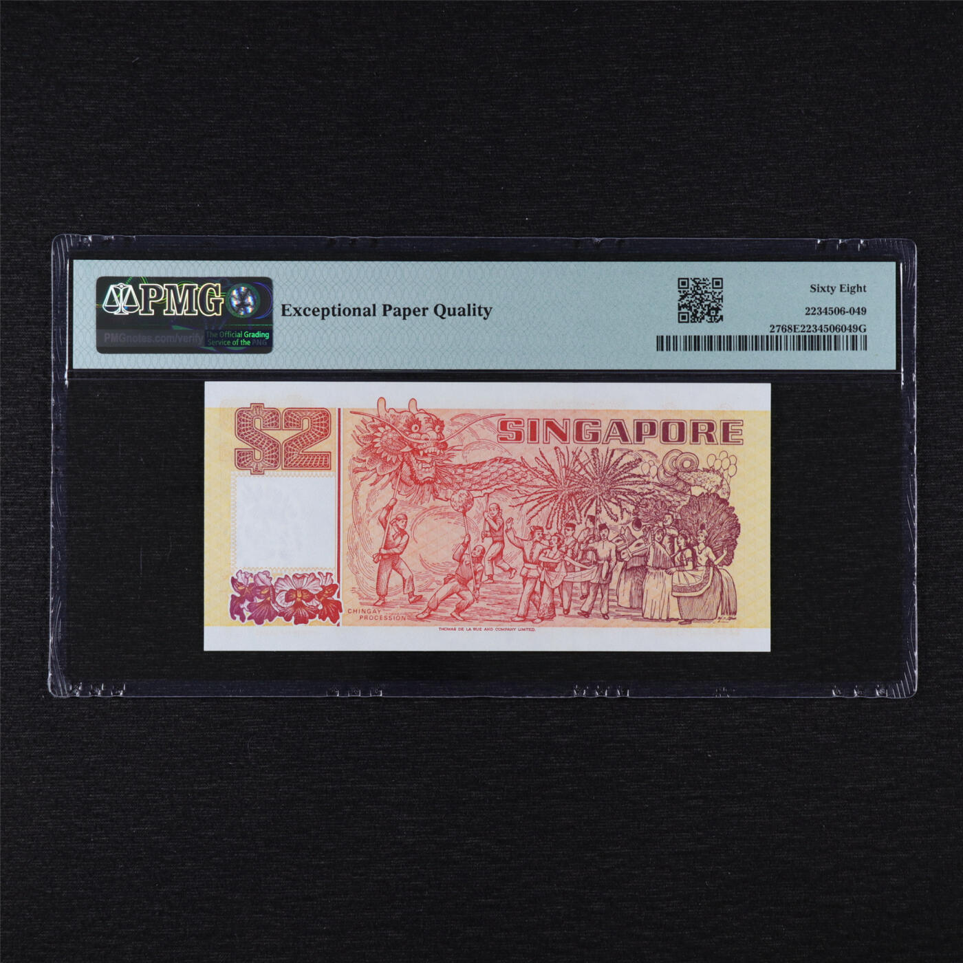 【亘邦集藏】第199期拍卖 1991年 新加坡2元 PMG 68EPQ DW824972
